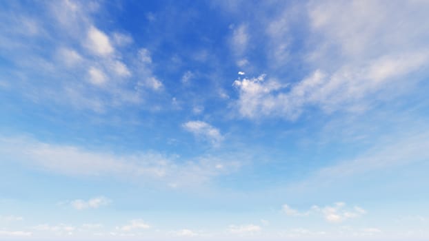 Cloudy blue sky abstract background, blue sky background with tiny clouds, 3d rendering

