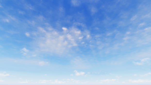 Cloudy blue sky abstract background, blue sky background with tiny clouds, 3d rendering

