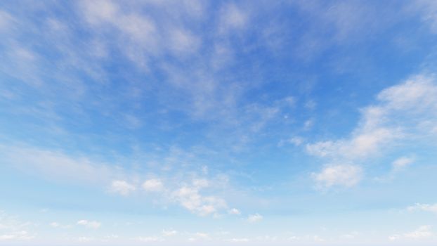 Cloudy blue sky abstract background, blue sky background with tiny clouds, 3d rendering

