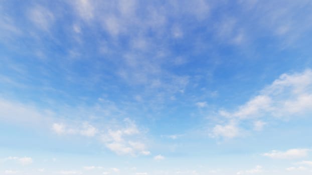 Cloudy blue sky abstract background, blue sky background with tiny clouds, 3d rendering

