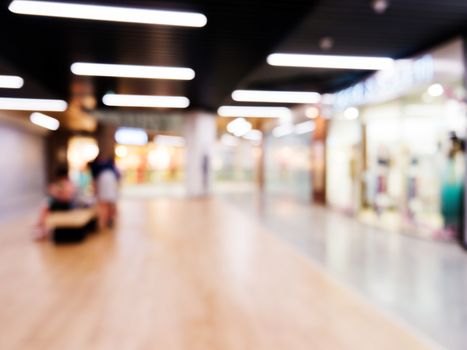 Abstract background of shopping mall, shallow depth of focus.