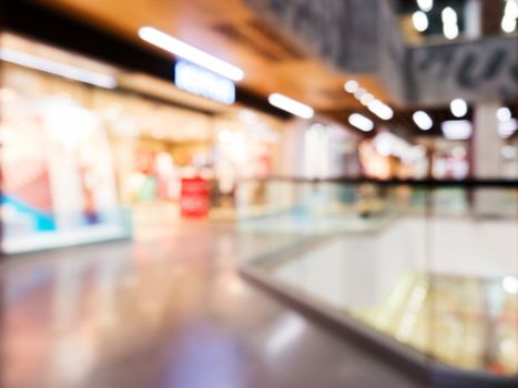 Abstract background of shopping mall, shallow depth of focus.