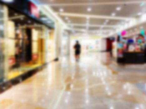 Abstract background of shopping mall, shallow depth of focus.