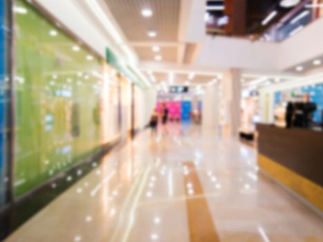 Abstract background of shopping mall, shallow depth of focus.