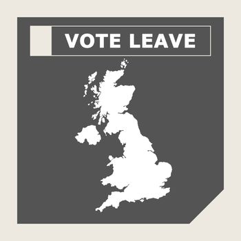 United Kingdom vote leave web icon.