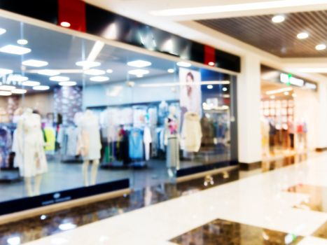 Abstract background of shopping mall, shallow depth of focus.