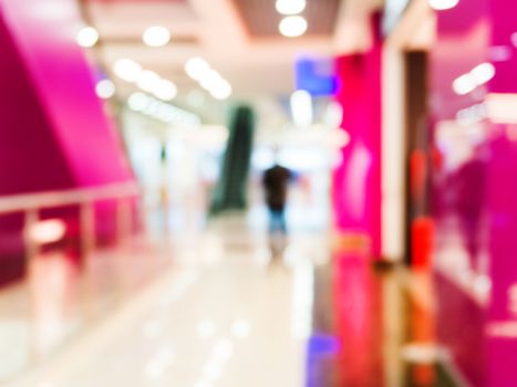 Abstract background of shopping mall, shallow depth of focus.