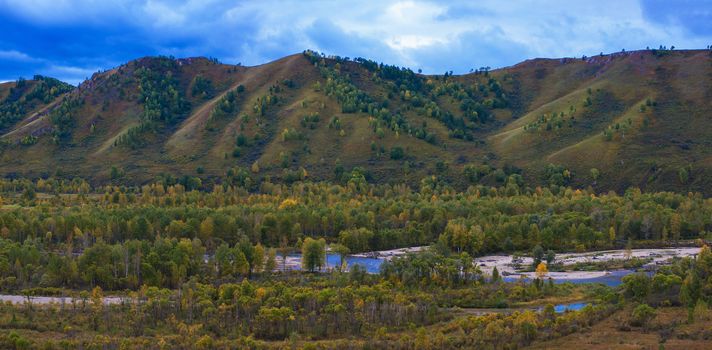 Altay mountains in beauty day, Siberia, Russia