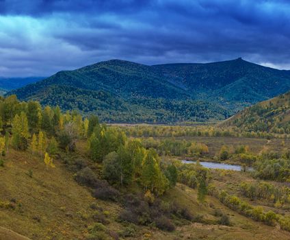 Altay mountains in beauty day, Siberia, Russia