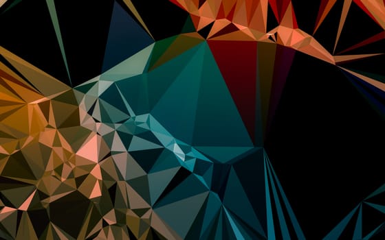 Abstract low poly background, geometry triangle, mosaic pastel color background