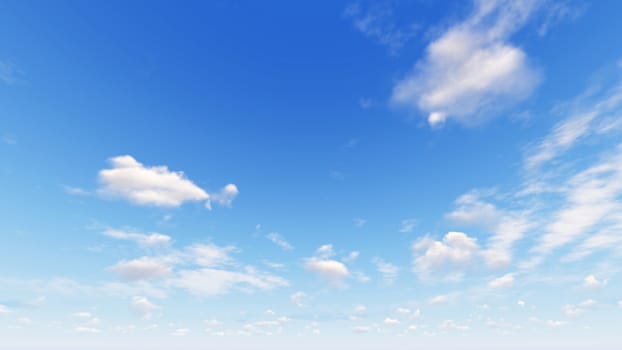 Cloudy blue sky abstract background, blue sky background with tiny clouds, 3d rendering

