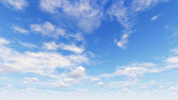 Cloudy blue sky abstract background, blue sky background with tiny clouds, 3d rendering

