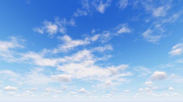 Cloudy blue sky abstract background, blue sky background with tiny clouds, 3d rendering

