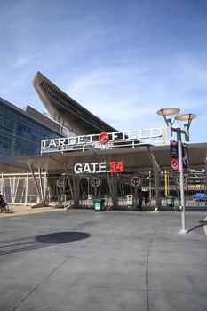 Target Field, ballpark of the Minnesota Twins in Minneapolis which returned outdoor baseball to the twin cities.