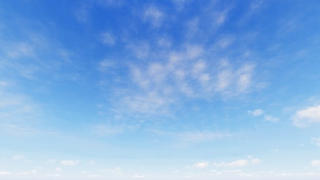 Cloudy blue sky abstract background, blue sky background with tiny clouds, 3d rendering

