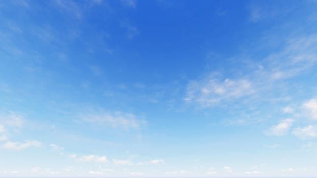 Cloudy blue sky abstract background, blue sky background with tiny clouds, 3d rendering

