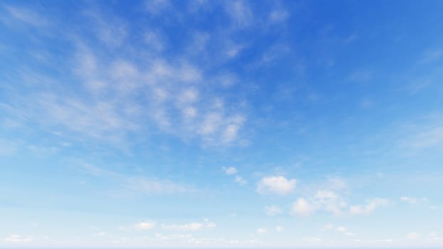 Cloudy blue sky abstract background, blue sky background with tiny clouds, 3d rendering

