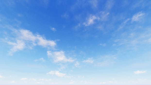 Cloudy blue sky abstract background, blue sky background with tiny clouds, 3d rendering

