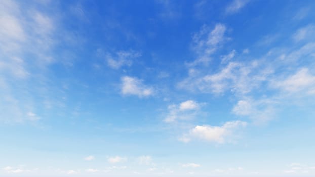 Cloudy blue sky abstract background, blue sky background with tiny clouds, 3d rendering

