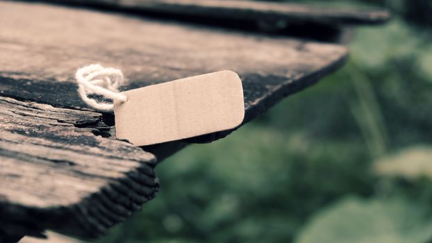 Abstract background for design with old wooden, piece of paper for text in vintage color