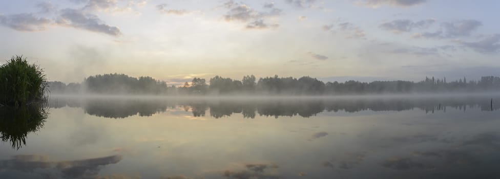 landscape with natural river, nature series
