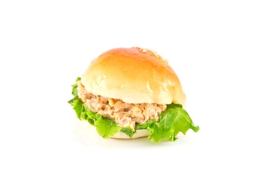 Fresh burger with tuna 