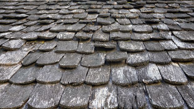 wooden roof tile pattern layering background