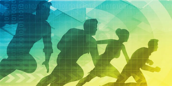 Sales Strategy and Team Target KPI Art