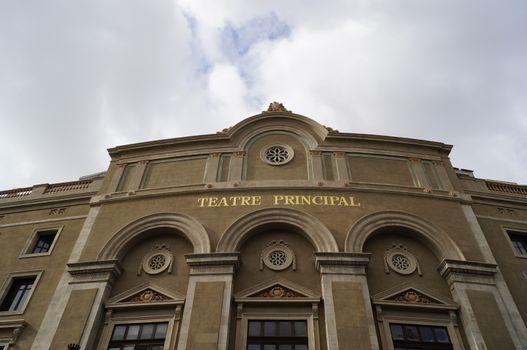 BARCELONA, SPAIN - OCTOBER 09, 2015: Teatre Principal, founded in 1579 is the oldest theater in Barcelona, Spain