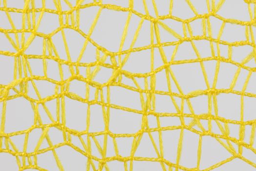 Tangled incoherent yellow wires as background picture
