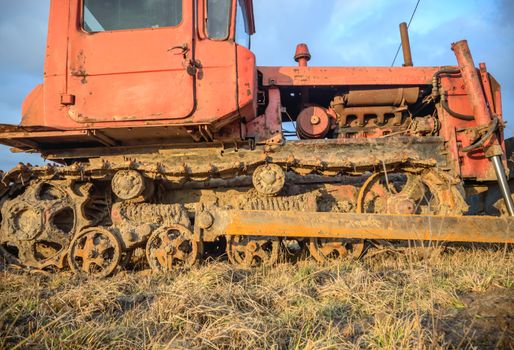 digger, old heavy duty construction equipment, industrial series