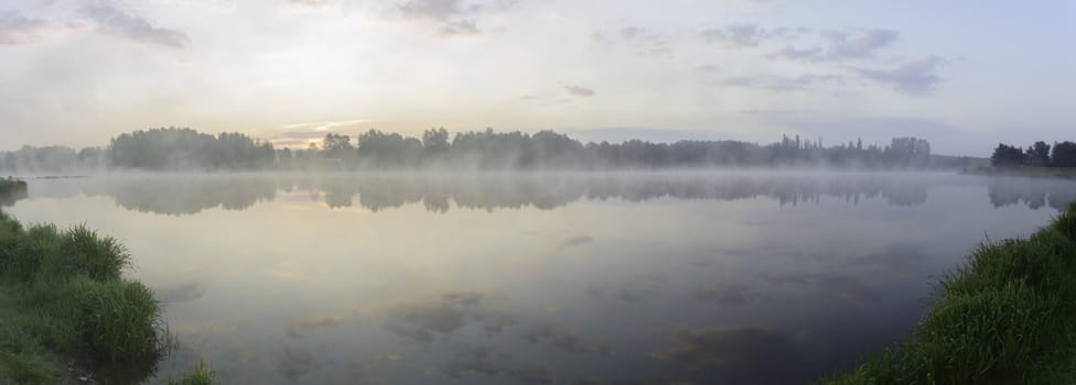 landscape with natural river, nature series