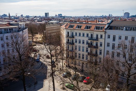 Aerial view of Berlin's Prenzlauer Berg neighborhood