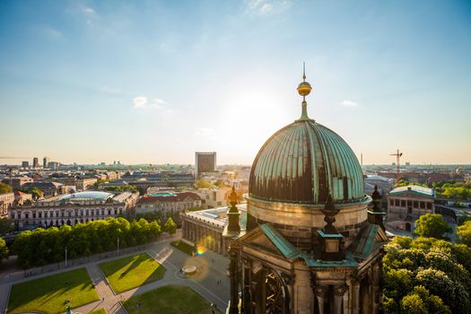 Berlin in summertime with Berliner Dom and Altes Museum (Old Museum)