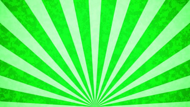 Green Sun burst retro background design. 