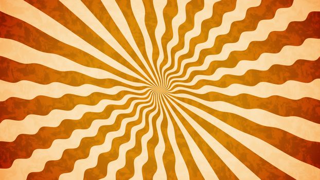 Orange Vintage background. Retro burst. 