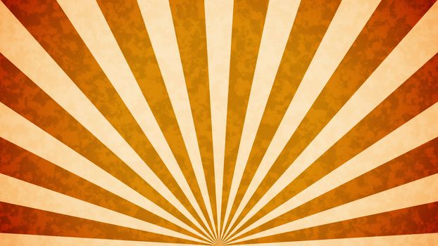 Orange Sun burst retro background design.