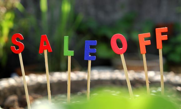 Sale off background for shopping season, can use as label for special promotion at outdoor fashion store