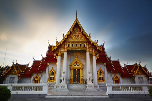 Beautiful Thai Temple Wat Benchamabophit in Bangkok, Thailand