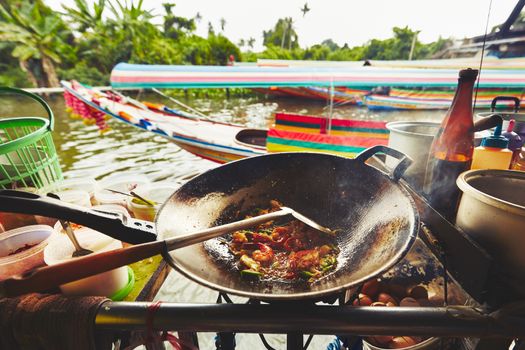 Cuisine on the boat -  Bangkok, Thailand