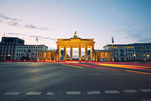 Brandenburg Gate - sunrise in Berlin, Germany