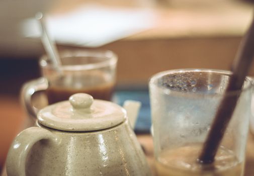 Candid shots of crockery used for eating and drinking.