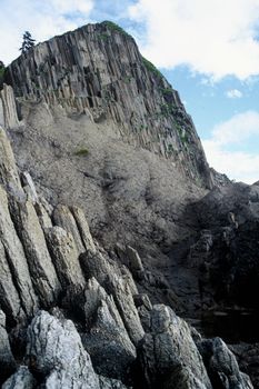 Kunasir Kurils islands Rocks Russia