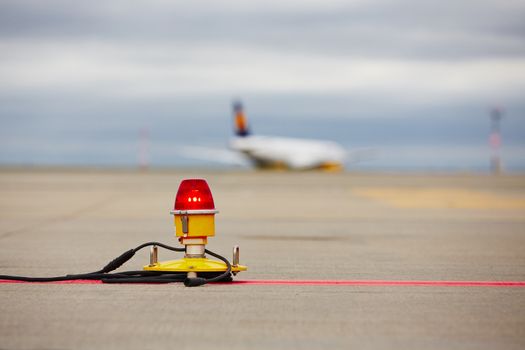 Airfield - marking on taxiway is heading to runway