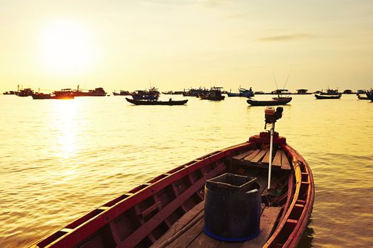 Fishing village on the sea - Phu Quoc island, Vietnam