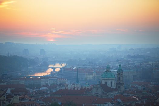 Sunrise in Prague, Czech Republic
