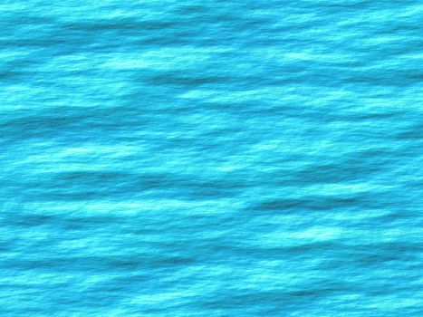 Blue rippling water surface illustration. Texture of the water surface with light reflection and shadows between waves.