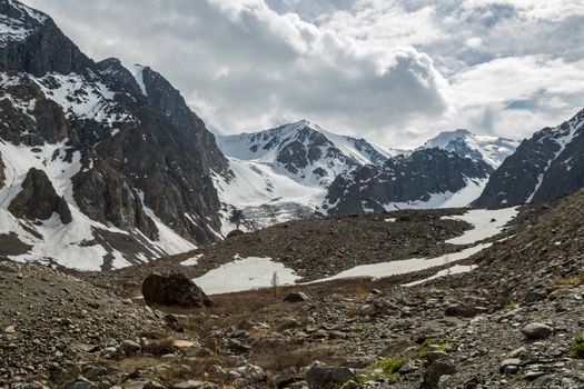 Beautiful view of a mountains landscape in Western Siberia, Altai mountains