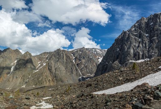 Beautiful view of a mountains landscape in Western Siberia, Altai mountains