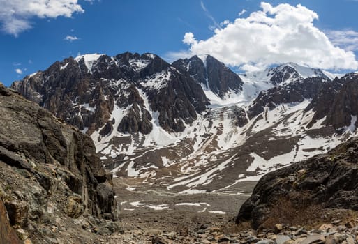 Beautiful view of a mountains landscape in Western Siberia, Altai